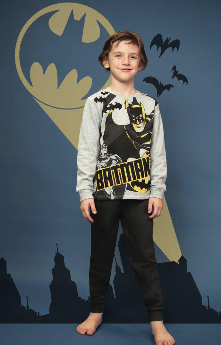 Pigiama cotone felpato Batman Marvel bambino baby DC40G7403 - Caos Intimo Donna - Uomo - Bambini - Casa - DC