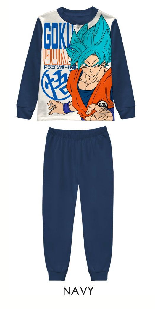 Pigiama cotone felpato Dragonball bambino baby DB40M7613 - Caos Intimo Donna - Uomo - Bambini - Casa - Marvel