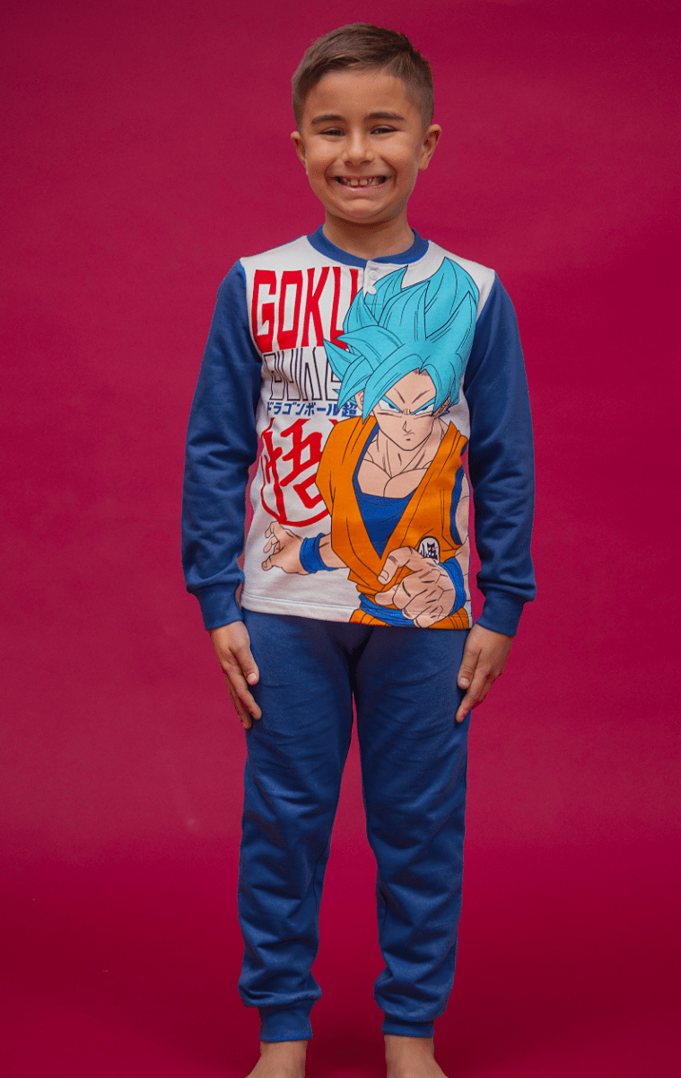 Pigiama cotone felpato Dragonball bambino baby DB40M7613 - Caos Intimo Donna - Uomo - Bambini - Casa - Marvel