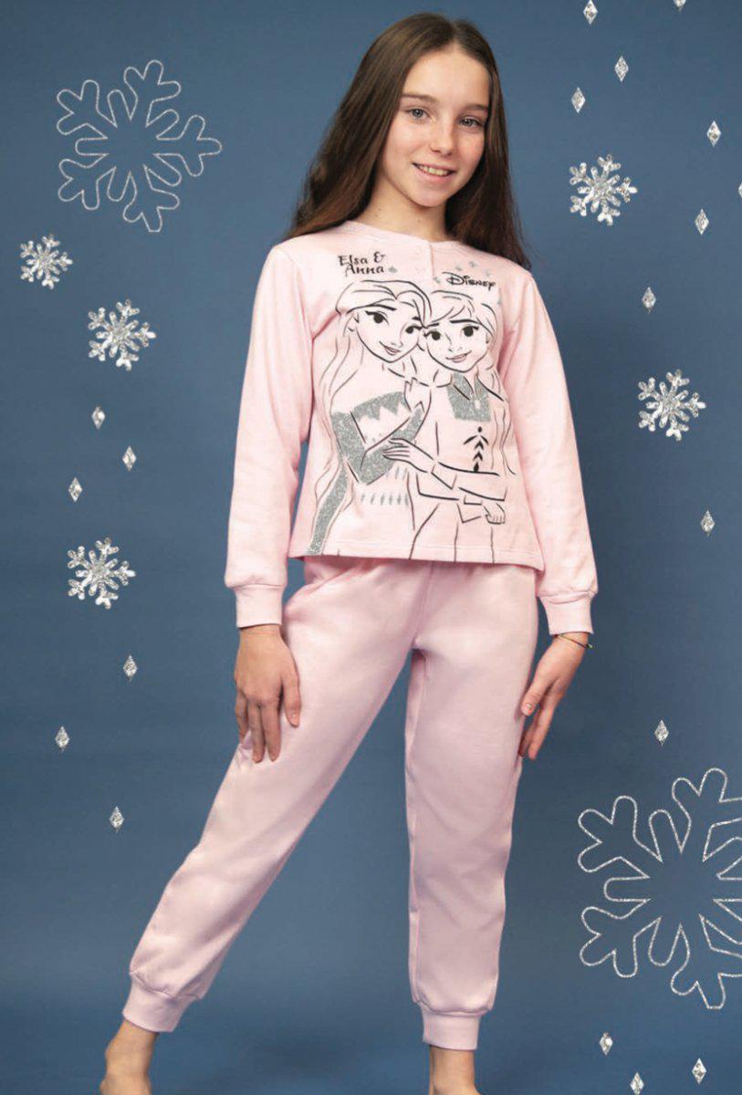 Pigiama cotone felpato Frozen bambina baby DY50C6410 - Caos Intimo Donna - Uomo - Bambini - Casa - Disney