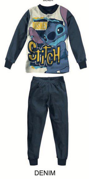 Pigiama cotone felpato Lilo&Stitch bambino baby Dy40M4410 - Caos Intimo Donna - Uomo - Bambini - Casa - Disney