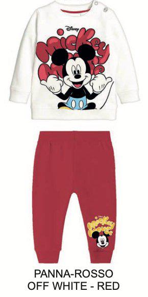 Pigiama cotone felpato Mickey Mouse Disney neonato baby DY32A2102 - Caos Intimo Donna - Uomo - Bambini - Casa - Disney