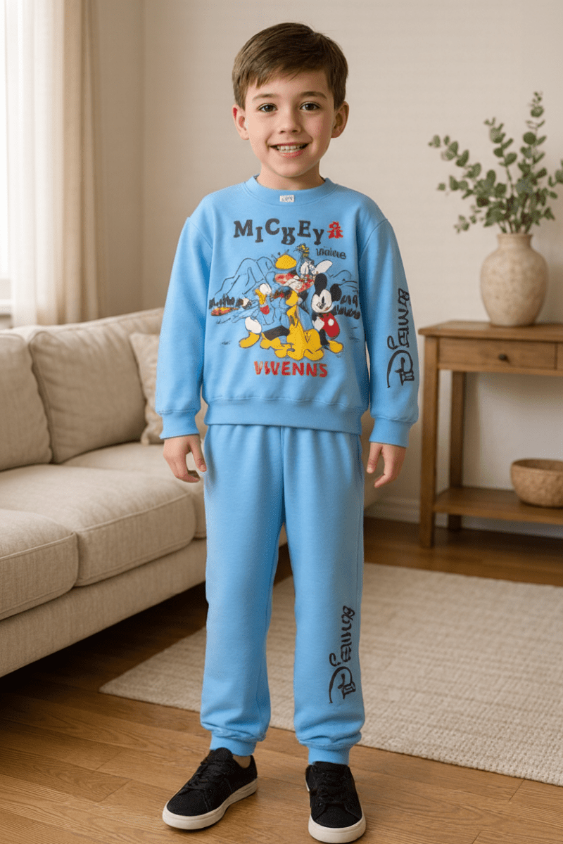 Pigiama cotone felpato Mickey Mouse e Friends Disney neonato baby DY32P3436 - Caos Intimo Donna - Uomo - Bambini - Casa - Disney