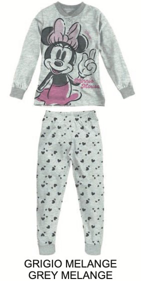 Pigiama cotone felpato Minnie bambina baby DY50C6255 - Caos Intimo Donna - Uomo - Bambini - Casa - Disney