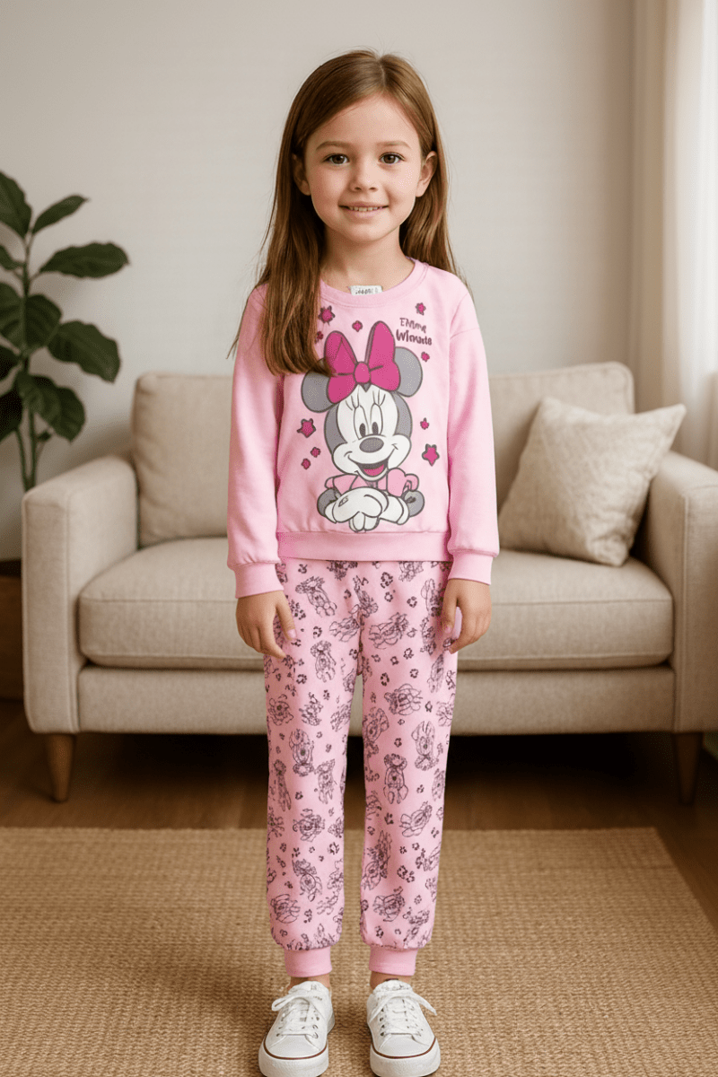 Pigiama cotone felpato Minnie Disney neonata baby DY32A1409 - Caos Intimo Donna - Uomo - Bambini - Casa - Disney