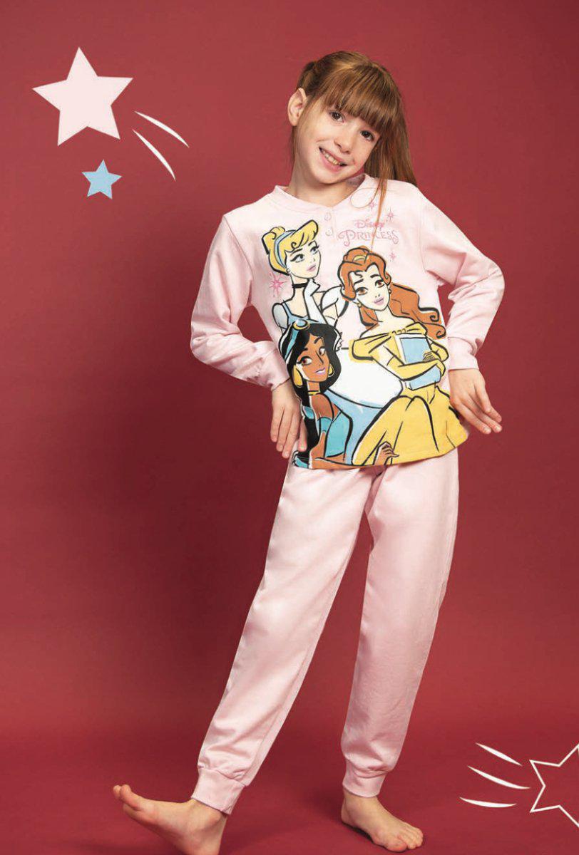Pigiama cotone felpato Princess bambina baby DY50C6412 - Caos Intimo Donna - Uomo - Bambini - Casa - Disney