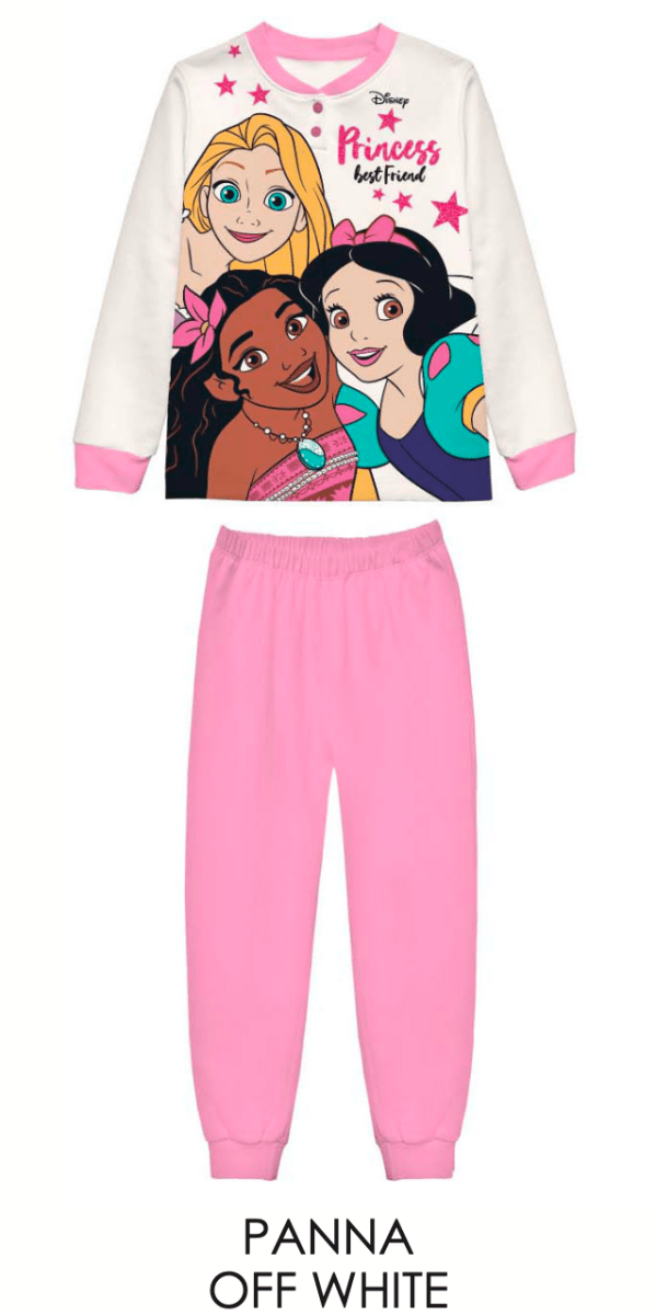 Pigiama cotone felpato Principesse bambina baby DY50A8307 - Caos Intimo Donna - Uomo - Bambini - Casa - Disney