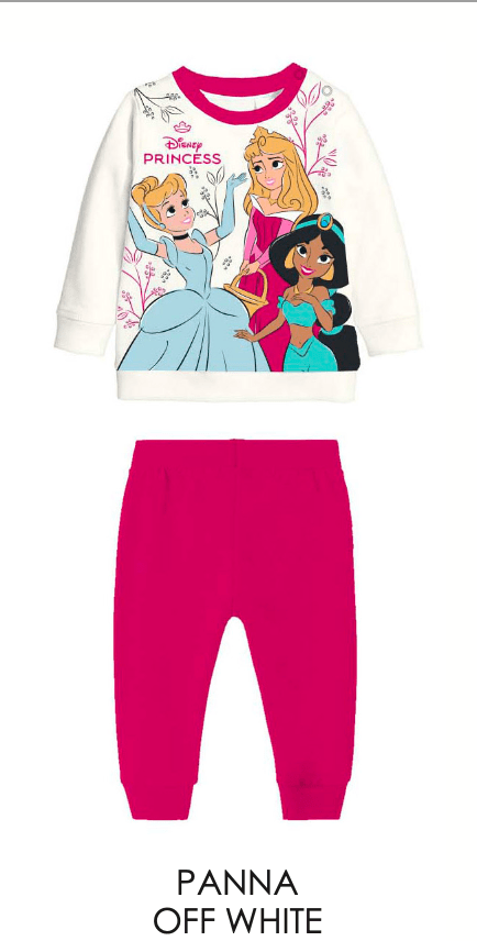 Pigiama cotone felpato Principesse Disney neonata baby DY32A8270 - Caos Intimo Donna - Uomo - Bambini - Casa - Disney