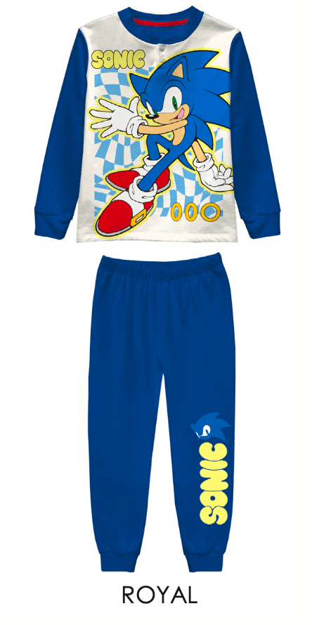 Pigiama cotone felpato Sonic bambino SC40G4700 - Caos Intimo Donna - Uomo - Bambini - Casa - Disney