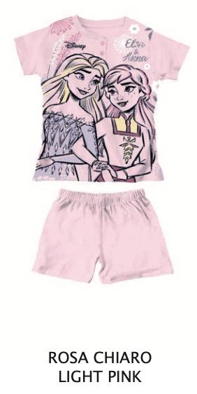 Pigiama cotone Frozen Disney estivo bambina DY50A2277 - Caos Intimo Donna - Uomo - Bambini - Casa - Disney