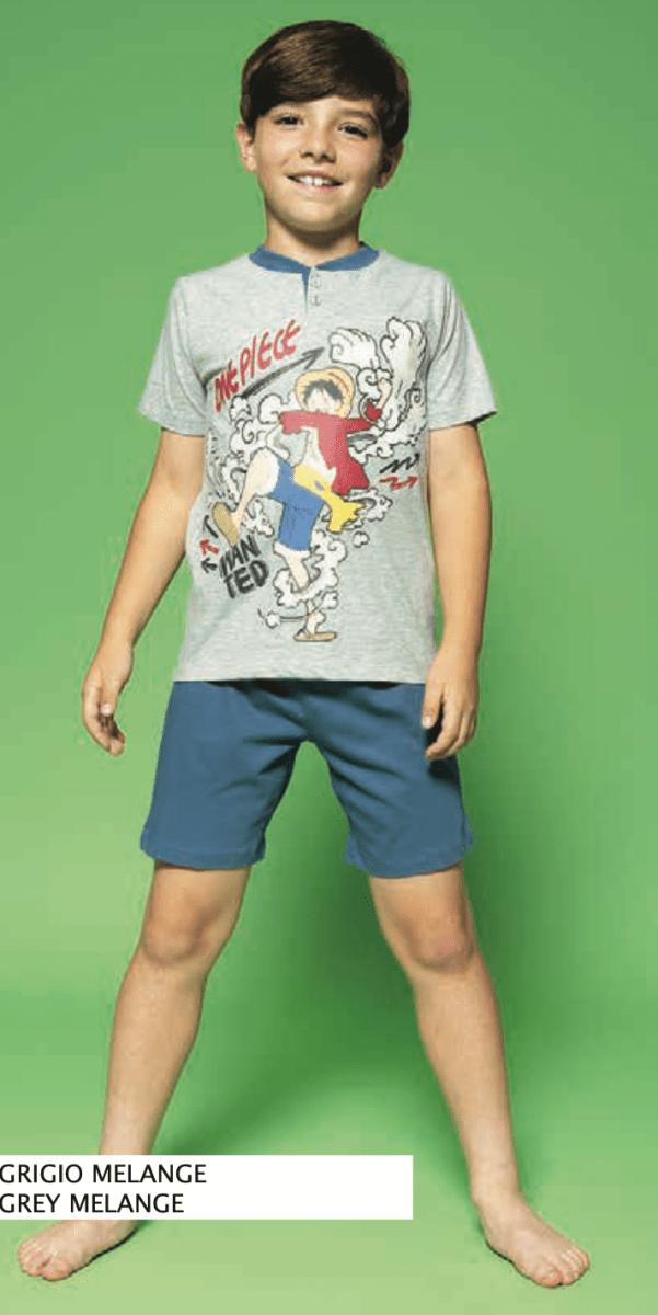 Pigiama cotone One Piece estivo bambino NR40M4531 - Caos Intimo Donna - Uomo - Bambini - Casa - Disney