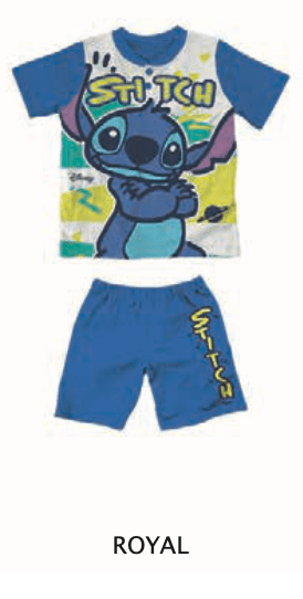Pigiama cotone Stitch Disney estivo bambino DY40G7521 - Caos Intimo Donna - Uomo - Bambini - Casa - Disney