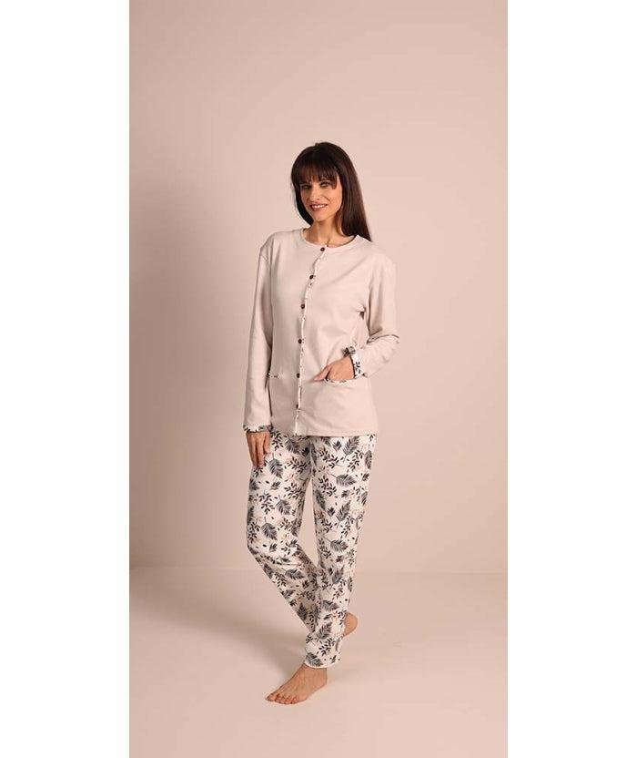 Pigiama donna aperto invernale interlock 5052CONF calibrato - Caos Intimo Donna - Uomo - Bambini - Casa - Gary