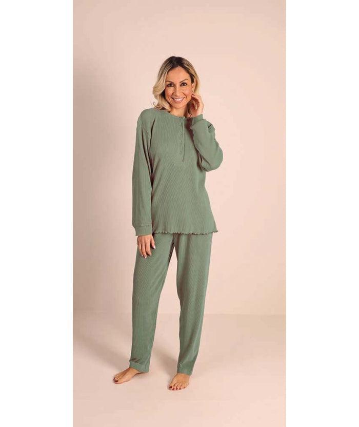 Pigiama donna serafino invernale costina Gary 5210