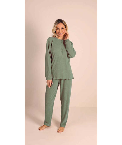 Pigiama donna serafino invernale costina Gary 5210