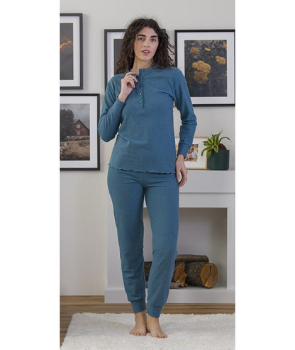 Pigiama donna serafino invernale costina Gary 5210