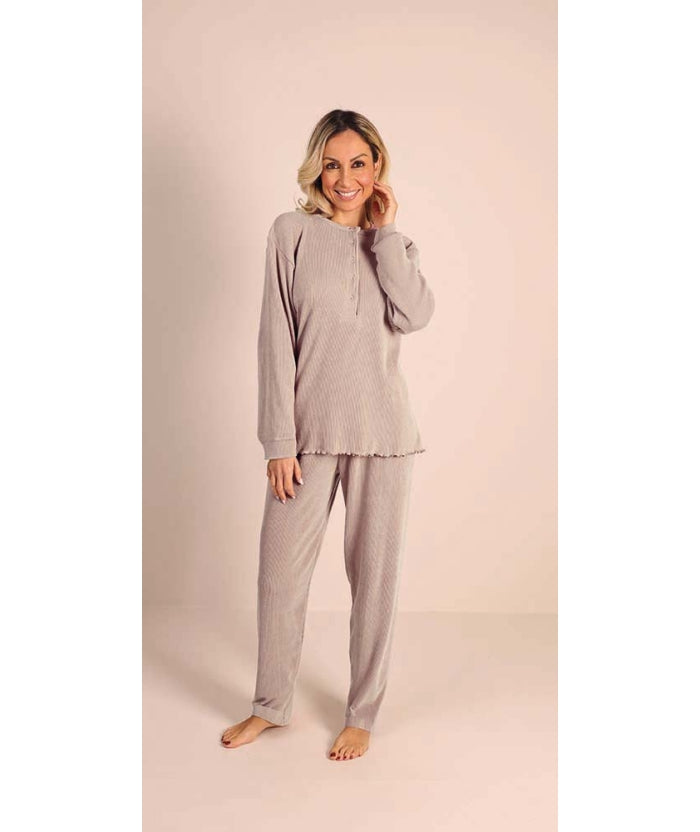 Pigiama donna serafino invernale costina Gary 5210