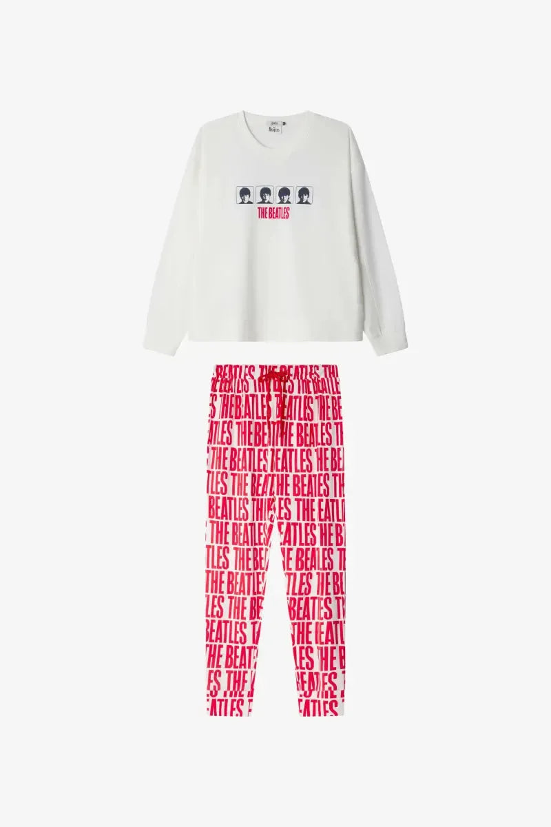 Pigiama donna Gisela caldo cotone The Beatles 20363 - Caos Intimo Donna - Uomo - Bambini - Casa - Gisela