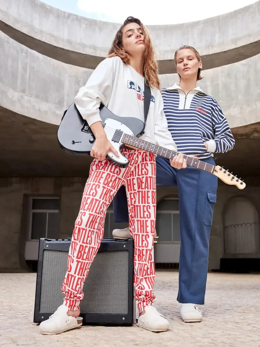 Pigiama donna Gisela caldo cotone The Beatles 20363 - Caos Intimo Donna - Uomo - Bambini - Casa - Gisela