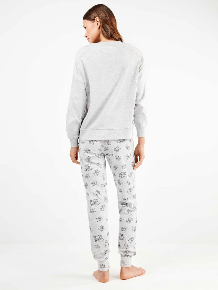 Pigiama donna Gisela girocollo in caldo cotone Tom & Jerry 20348 - Caos Intimo Donna - Uomo - Bambini - Casa - Gisela