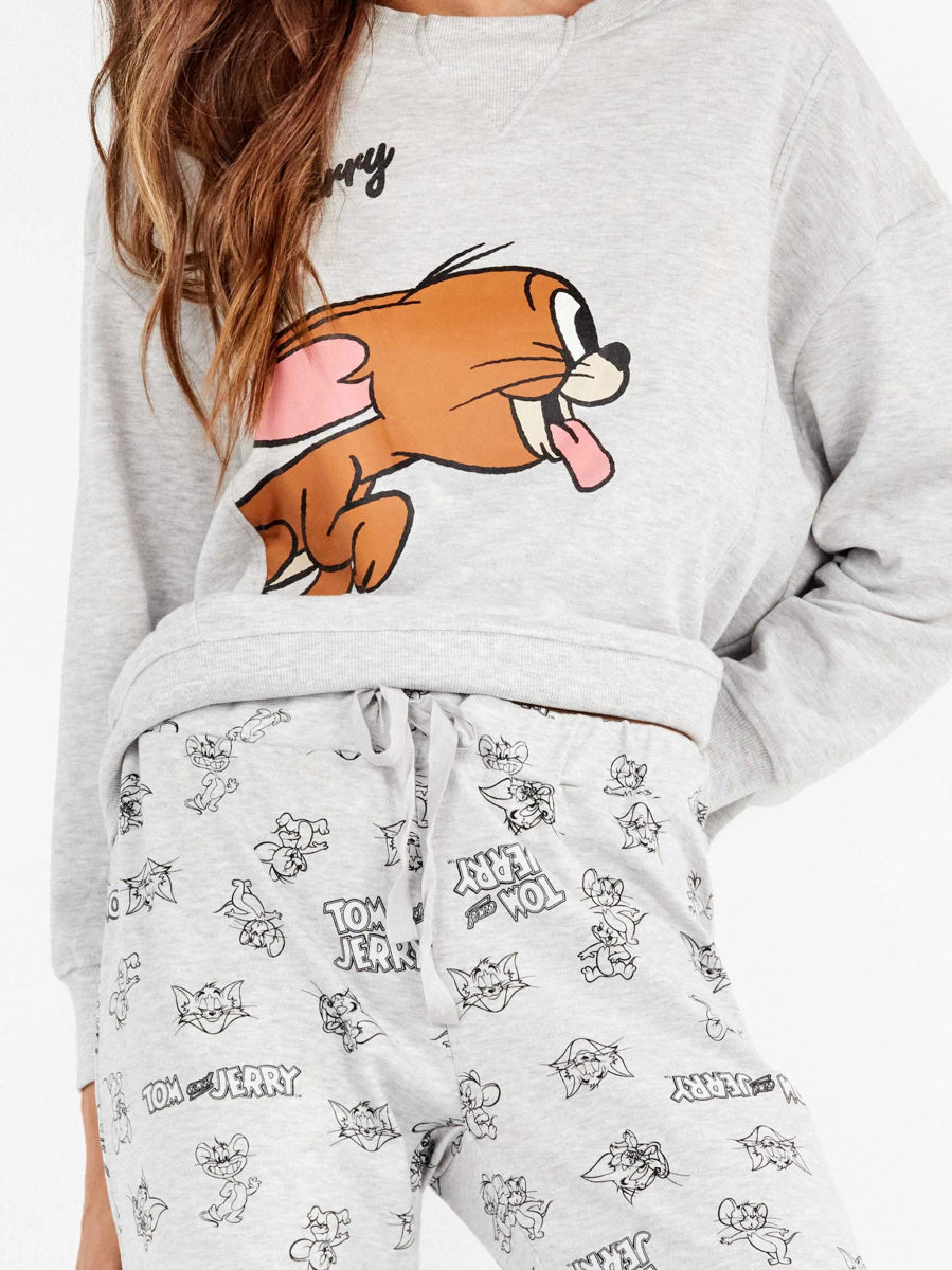 Pigiama donna Gisela girocollo in caldo cotone Tom & Jerry 20348 - Caos Intimo Donna - Uomo - Bambini - Casa - Gisela