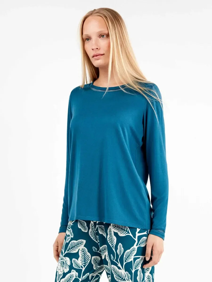 Pigiama donna Gisela girocollo in maglia calda 20310 - Caos Intimo Donna - Uomo - Bambini - Casa - Gisela