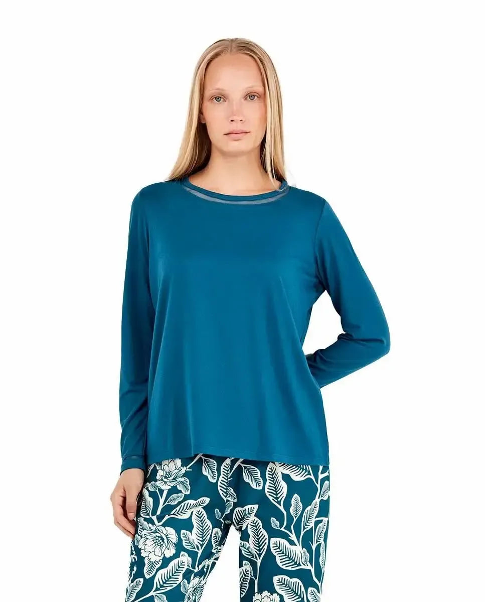 Pigiama donna Gisela girocollo in maglia calda 20310 - Caos Intimo Donna - Uomo - Bambini - Casa - Gisela