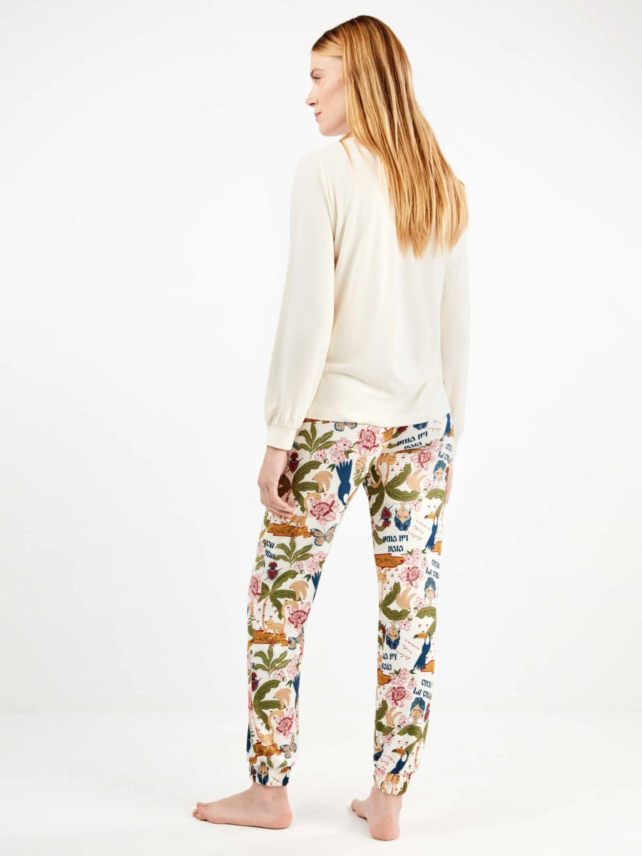 Pigiama donna Gisela girocollo in maglia calda 20360 Frida Kahlo - Caos Intimo Donna - Uomo - Bambini - Casa - Gisela