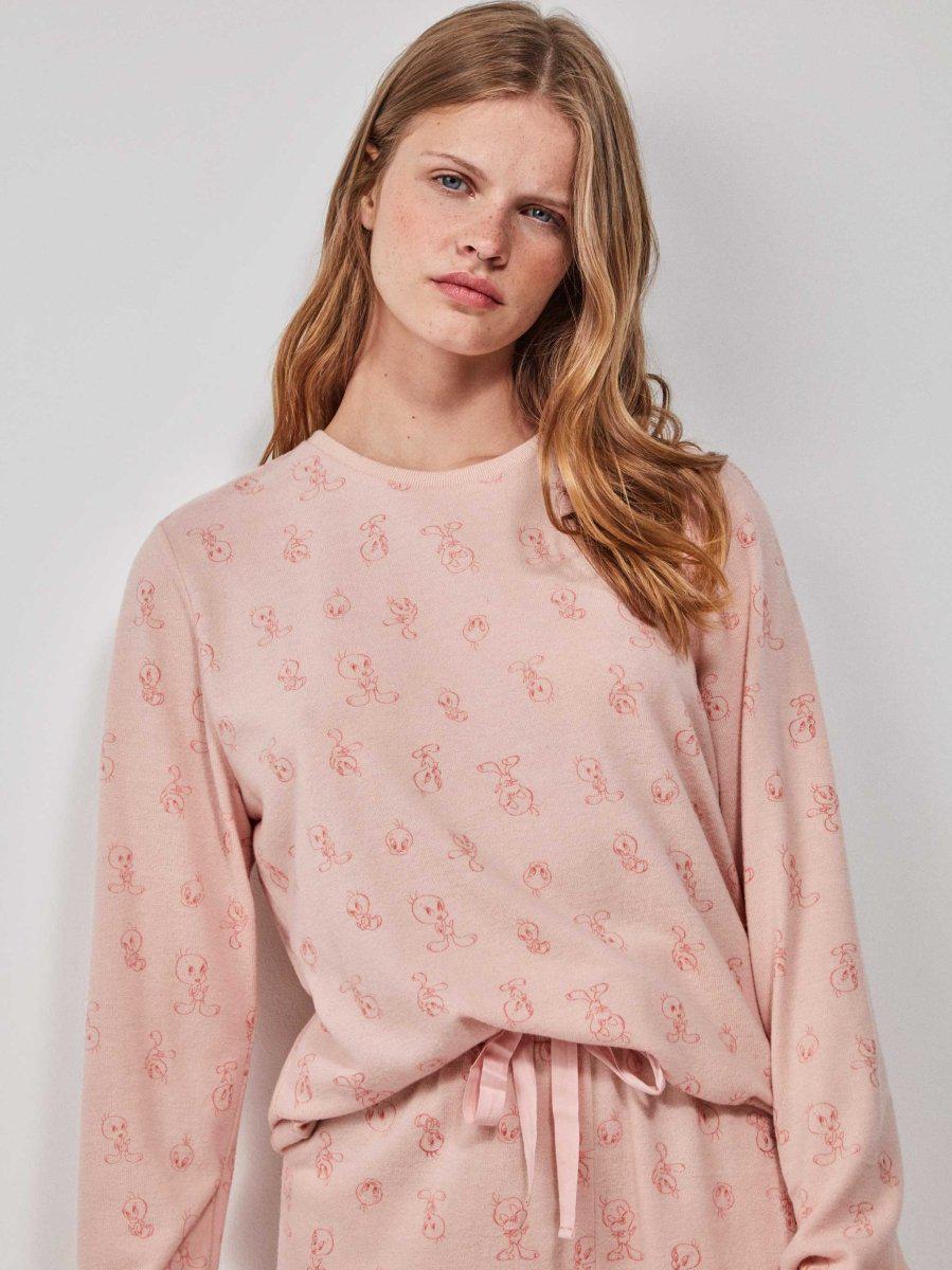 Pigiama donna Gisela girocollo viscosa elasticizzata 20222 Looney Tunes Titti (copia) - Caos Intimo Donna - Uomo - Bambini - Casa - Gisela