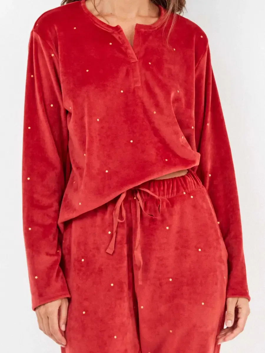 Pigiama donna Gisela pile elasticizzato 20316 - Caos Intimo Donna - Uomo - Bambini - Casa - Gisela