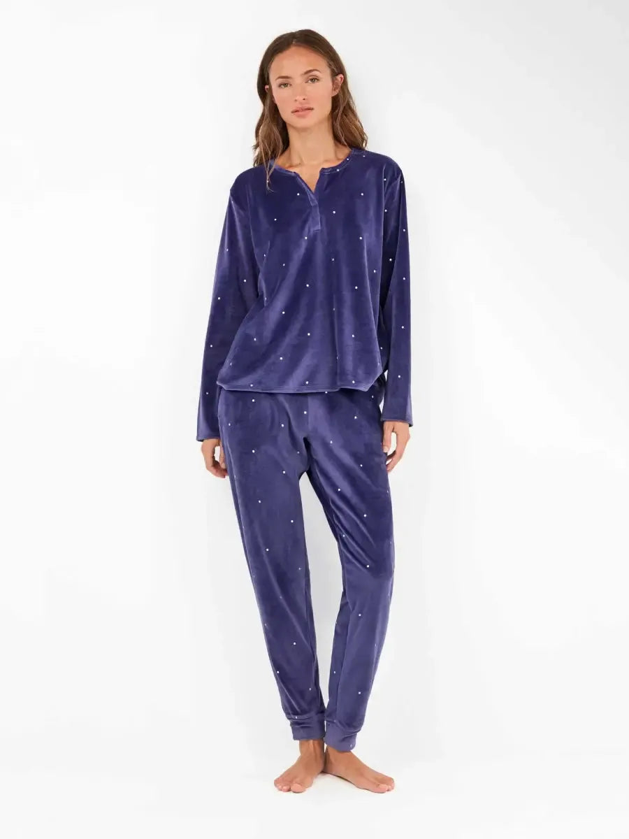 Pigiama donna Gisela pile elasticizzato 20316 - Caos Intimo Donna - Uomo - Bambini - Casa - Gisela