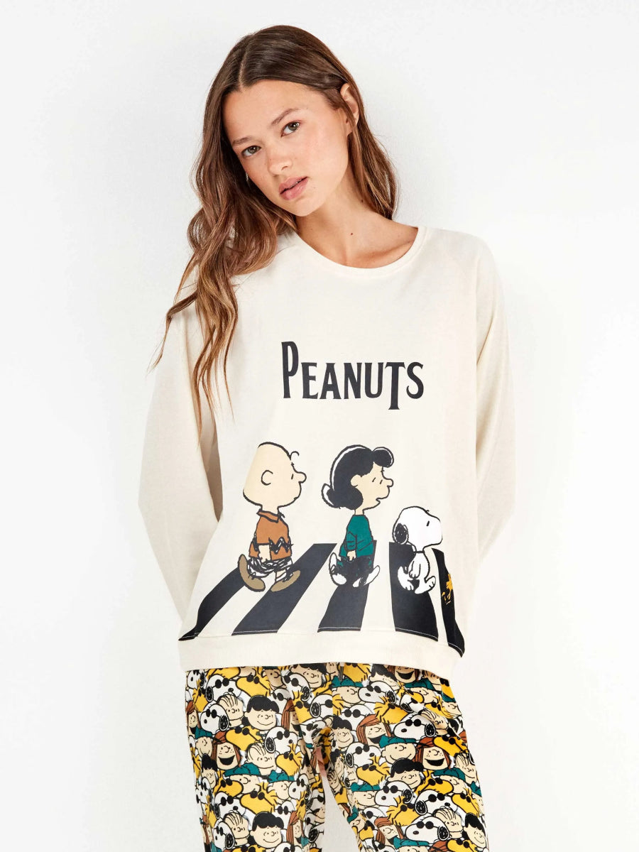 Pigiama donna Gisela Snoopy in caldo cotone 20338 Peanuts - Caos Intimo Donna - Uomo - Bambini - Casa - Gisela