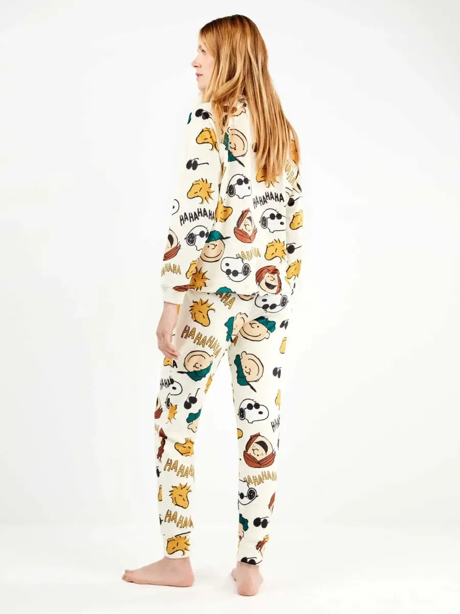 Pigiama donna Gisela Snoopy micropile 20340 Peanuts - Caos Intimo Donna - Uomo - Bambini - Casa - Gisela