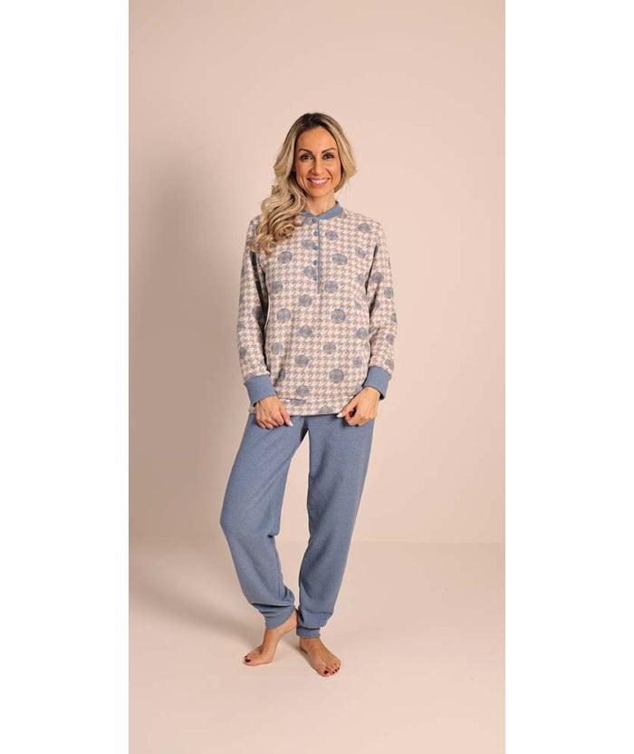 Pigiama donna invernale serafino punto Milano Gary flanellato 5161 - Caos Intimo Donna - Uomo - Bambini - Casa - Gary
