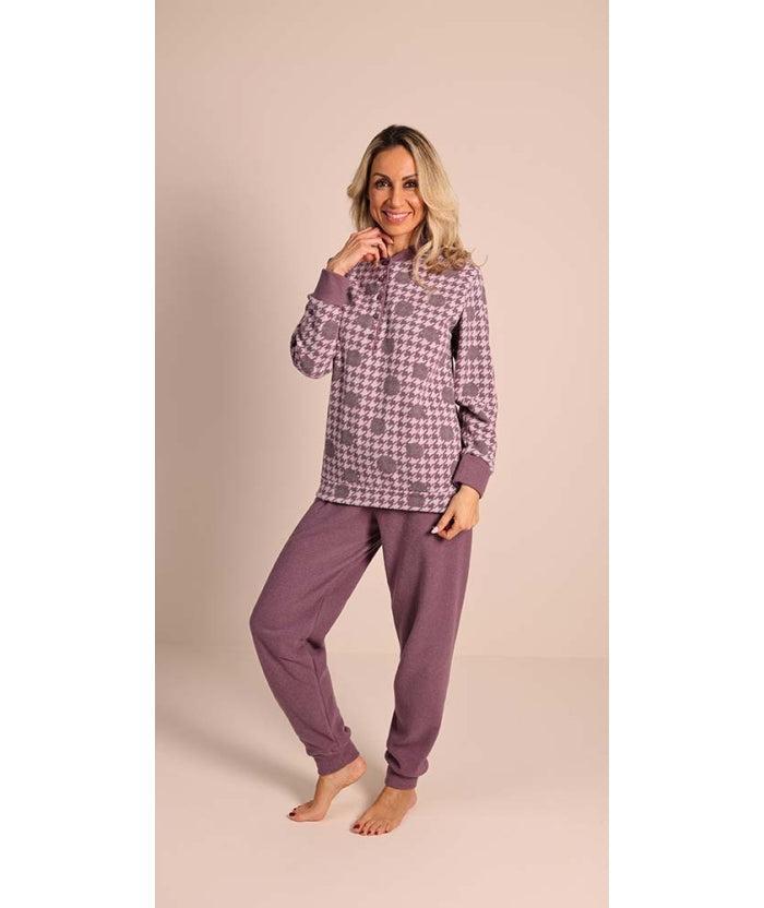 Pigiama donna invernale serafino punto Milano Gary flanellato 5161 - Caos Intimo Donna - Uomo - Bambini - Casa - Gary