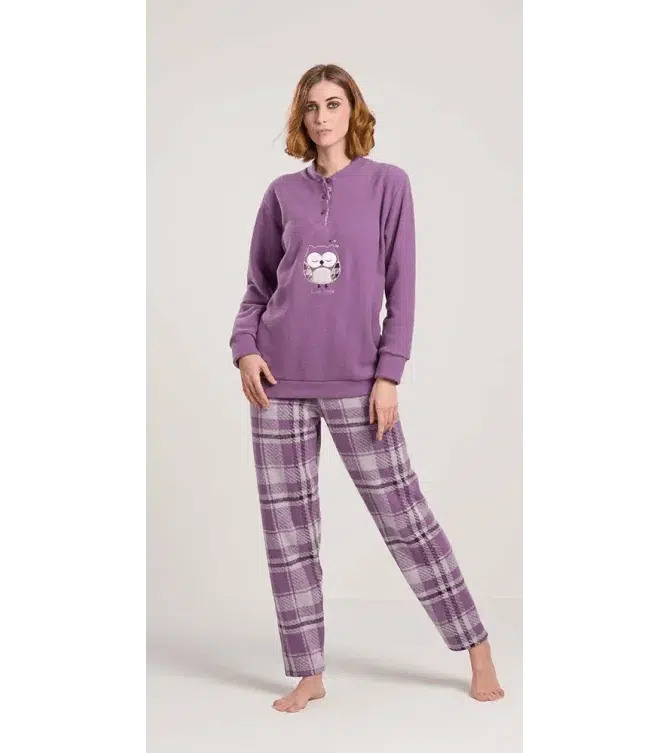 Pigiama donna invernale serafino punto Milano Gary flanellato V50110 - Caos Intimo Donna - Uomo - Bambini - Casa - Gary