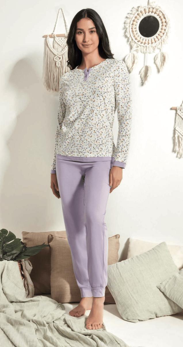 Pigiama donna Nottingham cotone PG49928 - Caos Intimo Donna - Uomo - Bambini - Casa - Nottingham