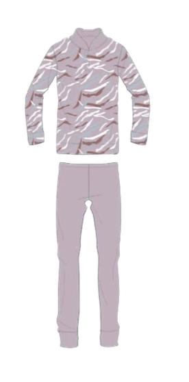 Pigiama donna Nottingham in coral invernale PG42348 - Caos Intimo Donna - Uomo - Bambini - Casa - Nottingham