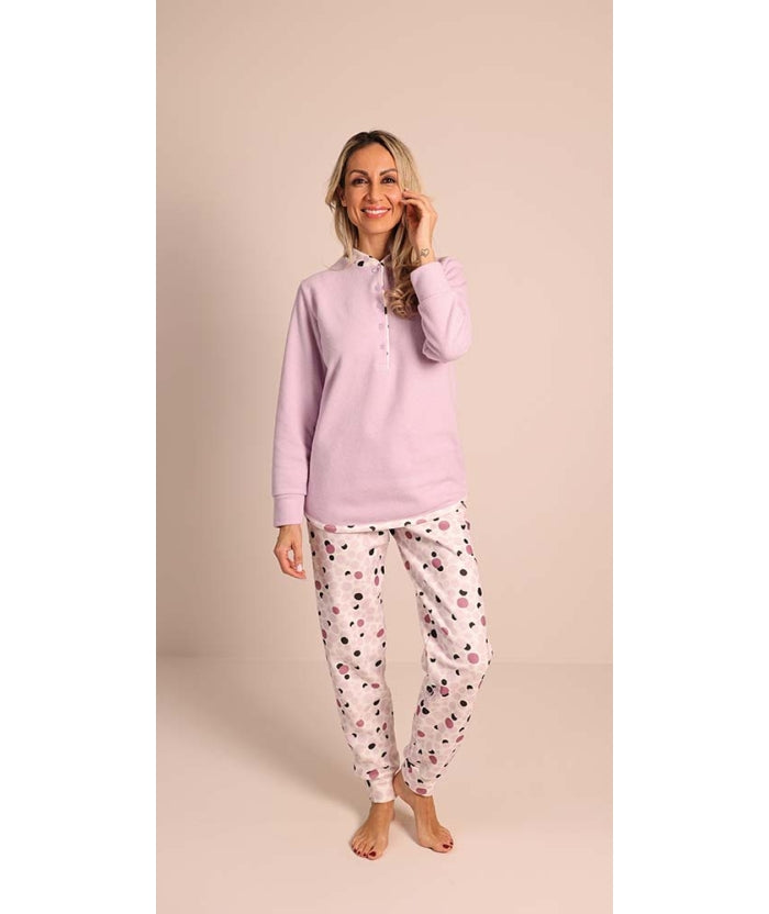 Pigiama donna invernale serafino punto Milano Gary flanellato 5150