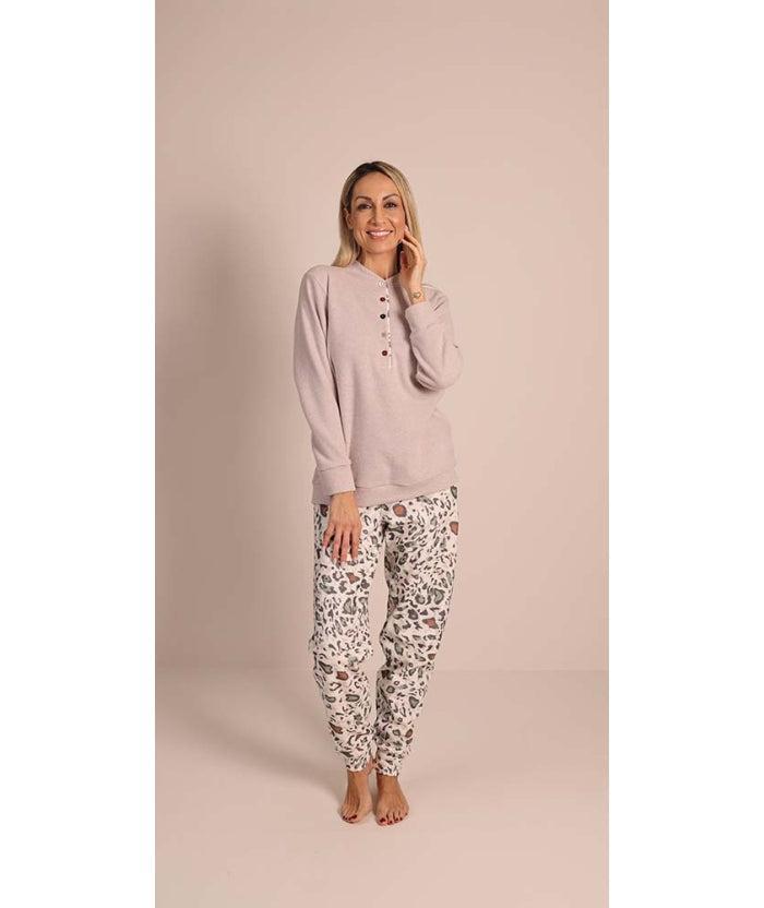 Pigiama donna invernale serafino punto Milano Gary flanellato 5170CONF