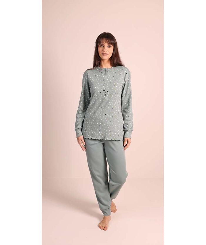 Pigiama donna serafino invernale interlock 5030CONF calibrato - Caos Intimo Donna - Uomo - Bambini - Casa - Gary