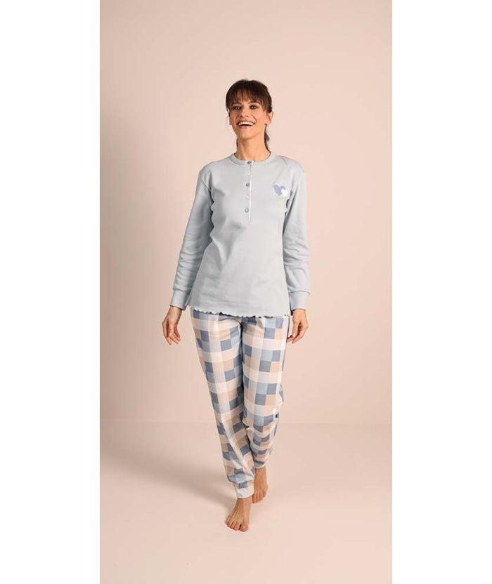 Pigiama donna serafino invernale interlock 5040CONF calibrato - Caos Intimo Donna - Uomo - Bambini - Casa - Gary