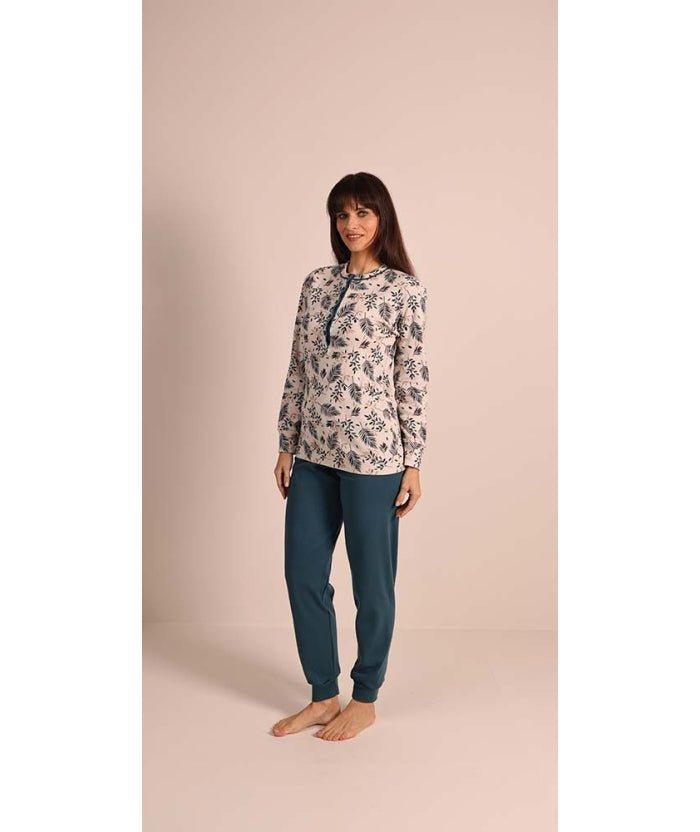 Pigiama donna serafino invernale interlock Gary 5051 - Caos Intimo Donna - Uomo - Bambini - Casa - Gary