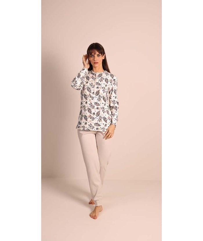 Pigiama donna serafino invernale interlock Gary 5051 - Caos Intimo Donna - Uomo - Bambini - Casa - Gary