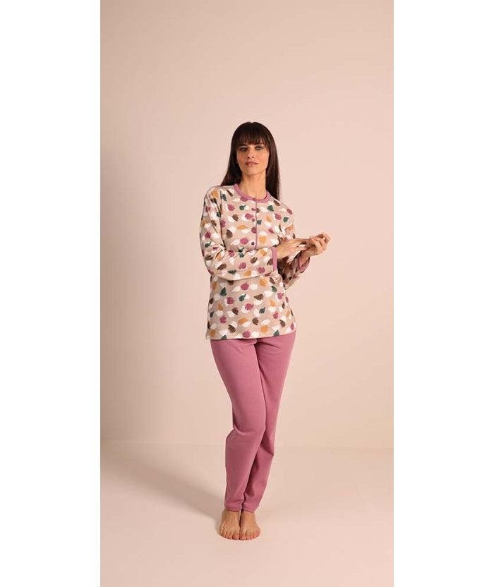 Pigiama donna serafino invernale interlock Gary 5060 - Caos Intimo Donna - Uomo - Bambini - Casa - Gary