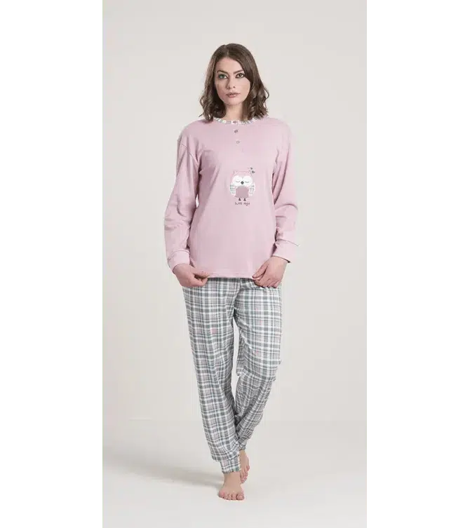 Pigiama donna serafino invernale interlock Gary V50070 - Caos Intimo Donna - Uomo - Bambini - Casa - Gary