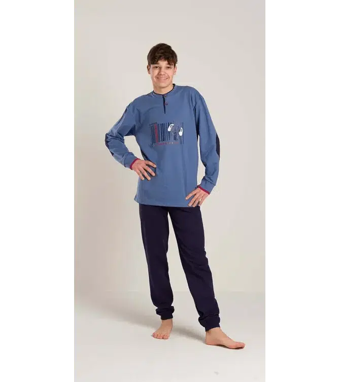 Pigiama felpato ragazzo Gary V40031 - Caos Intimo Donna - Uomo - Bambini - Casa - Gary