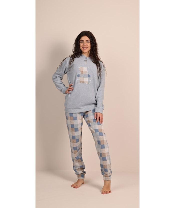 Pigiama flanellato punto milano ragazza Gary 4050 - Caos Intimo Donna - Uomo - Bambini - Casa - Gary