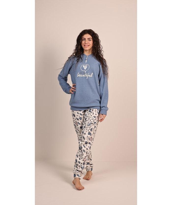 Pigiama flanellato punto milano ragazza Gary 4053 - Caos Intimo Donna - Uomo - Bambini - Casa - Gary