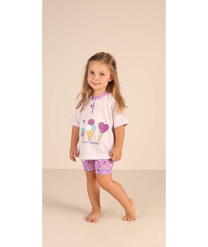Pigiama Gary neonata manica corta puro cotone jersey Z15022 - Caos Intimo Donna - Uomo - Bambini - Casa - Gary
